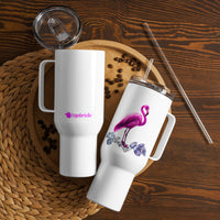 tsgabrielle® • Flamant 🦩 Rose • Travel Mug with a Handle • 2 Sizes •