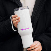 tsgabrielle® • Flamant 🦩 Rose • Travel Mug with a Handle • 2 Sizes •