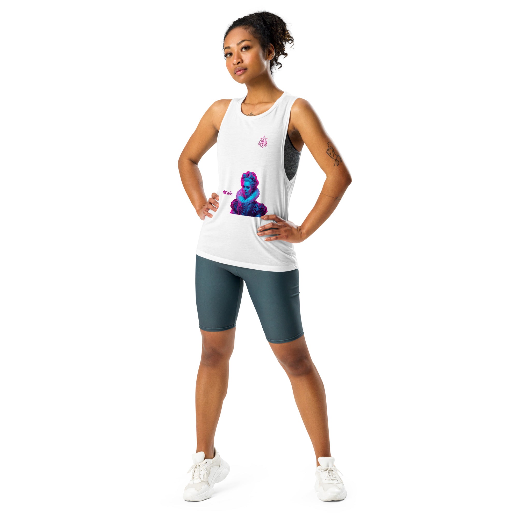 tsgabrielle® • For Her 👗 • Paris – Marie Antoinette • Muscle Tank • White •