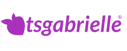 Logo of tsgabrielle® with a purple color scheme on a white background