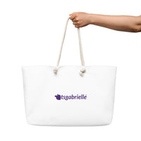 tsgabrielle® • Paris - Arc de Triomphe • Oversized Weekender Bag • White