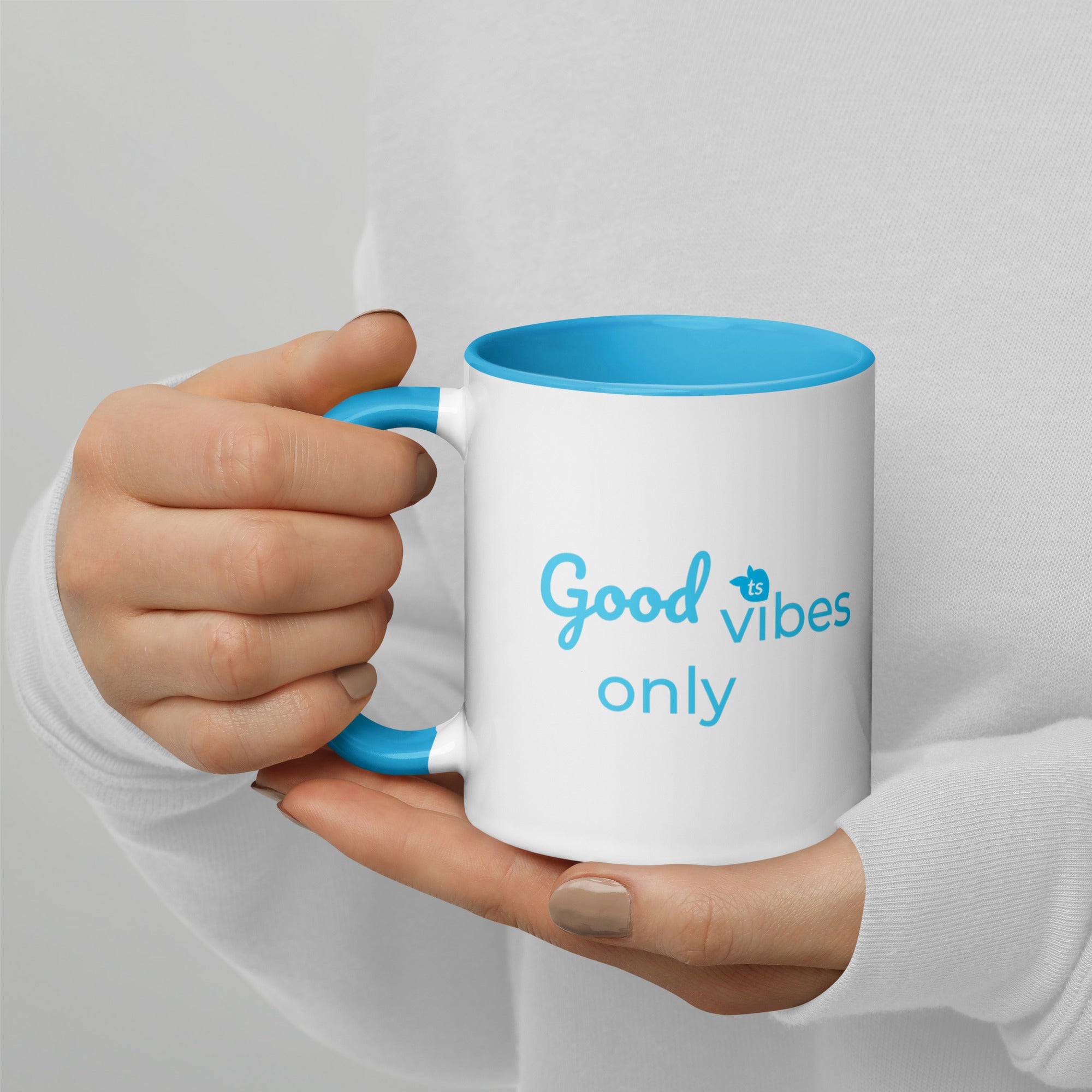 tsgabrielle® • Good Vibes Only • Mug with Color Inside • Ceramic • 11 oz