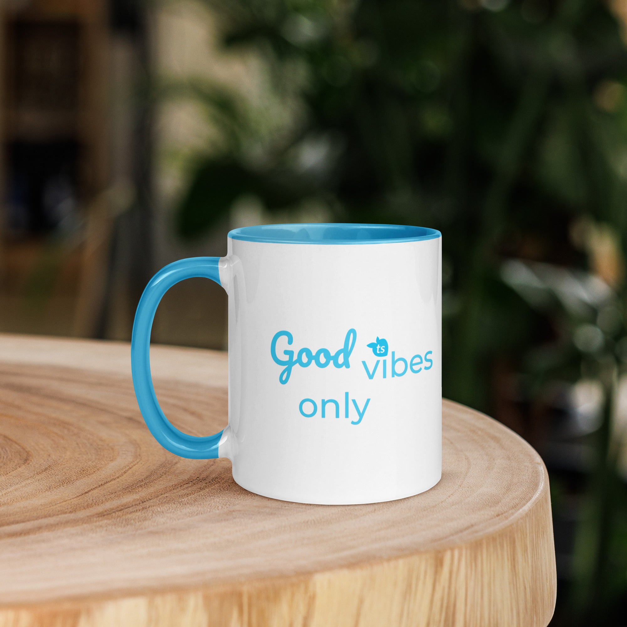 tsgabrielle® • Good Vibes Only • Mug with Color Inside • Ceramic • 11 oz