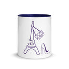 tsgabrielle® • Paris - Eiffeltårnet • Krus med farve indeni • Keramik • 325 ml