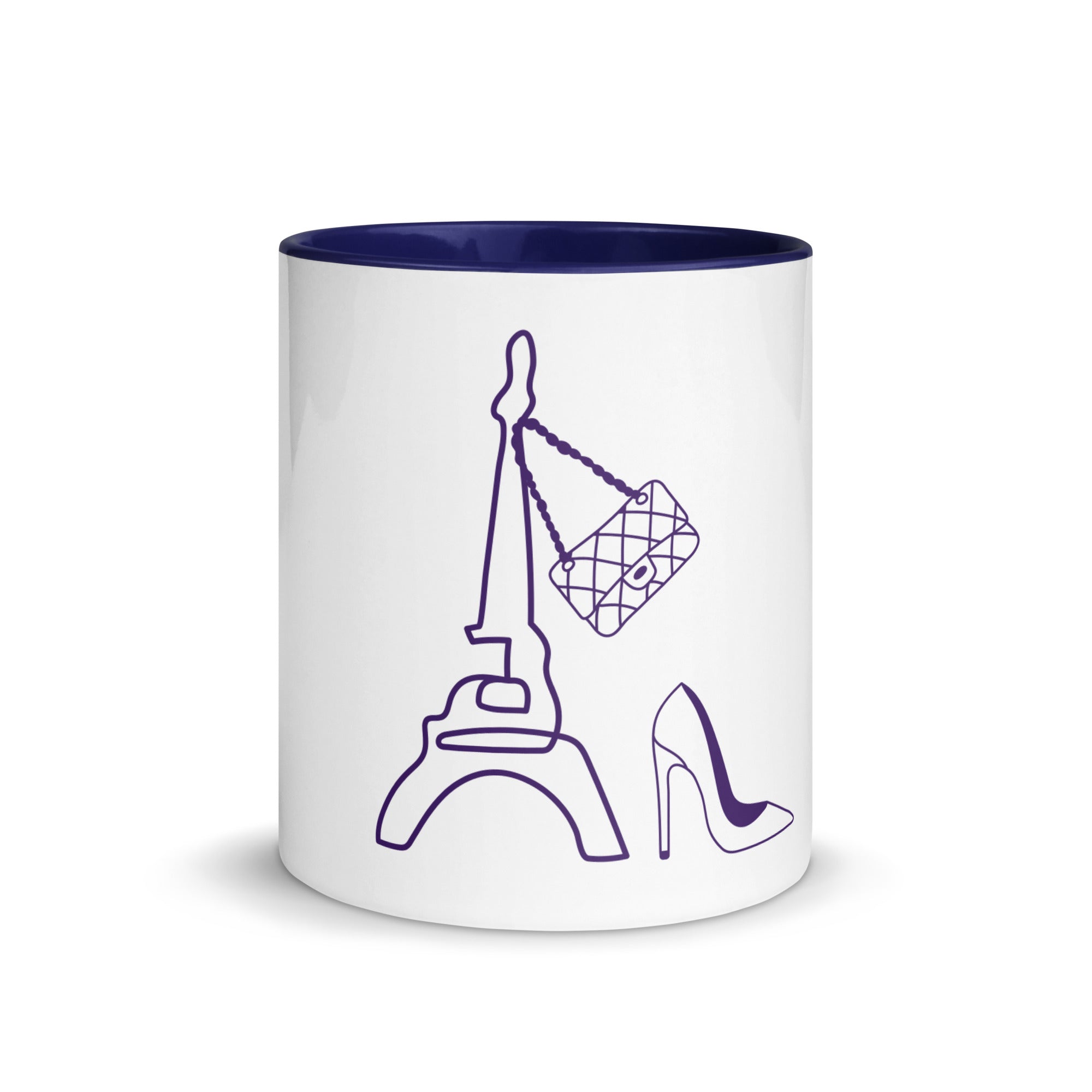tsgabrielle® • Paris - Eiffeltårnet • Krus med farve indeni • Keramik • 325 ml