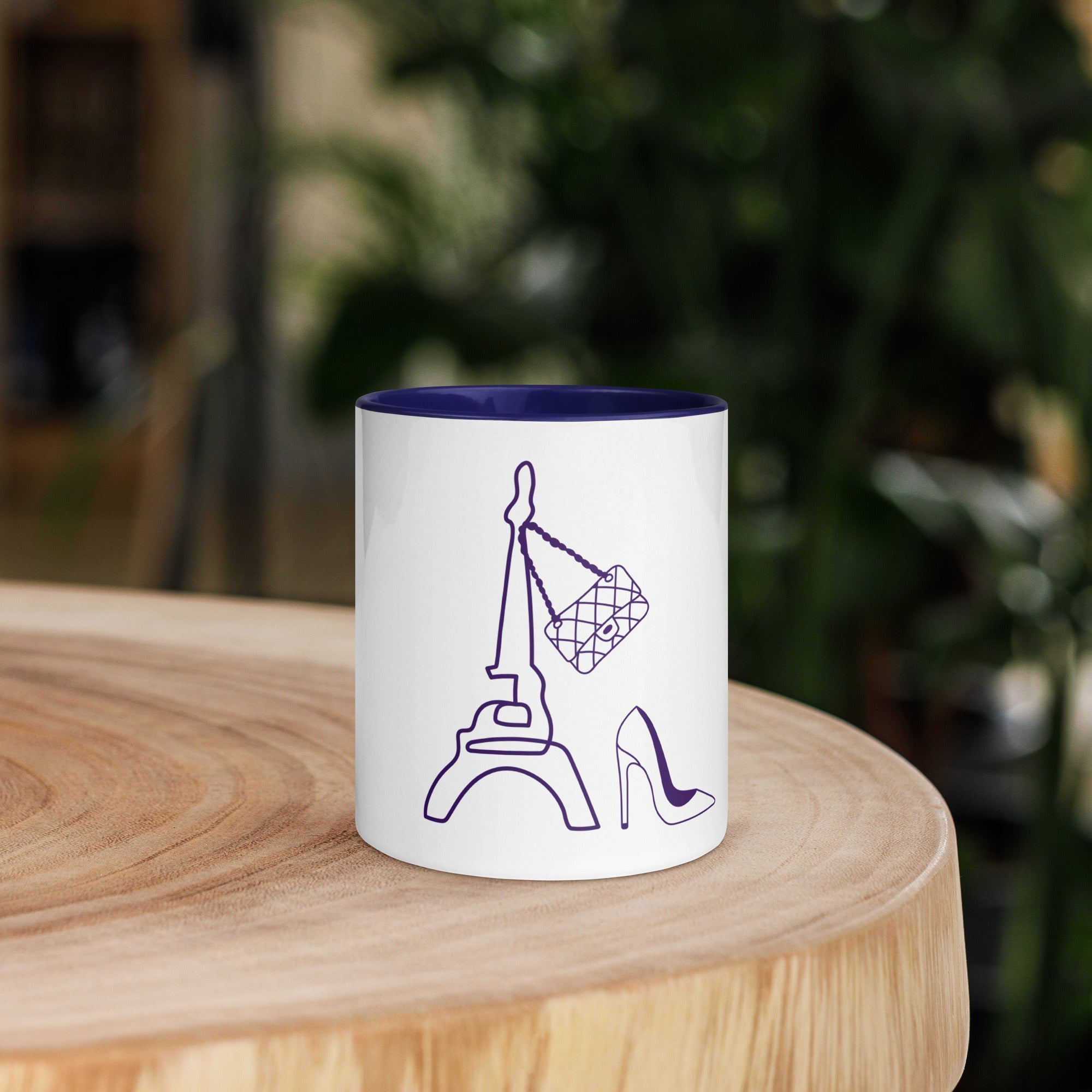 tsgabrielle® • Paris - Eiffeltårnet • Krus med farve indeni • Keramik • 325 ml