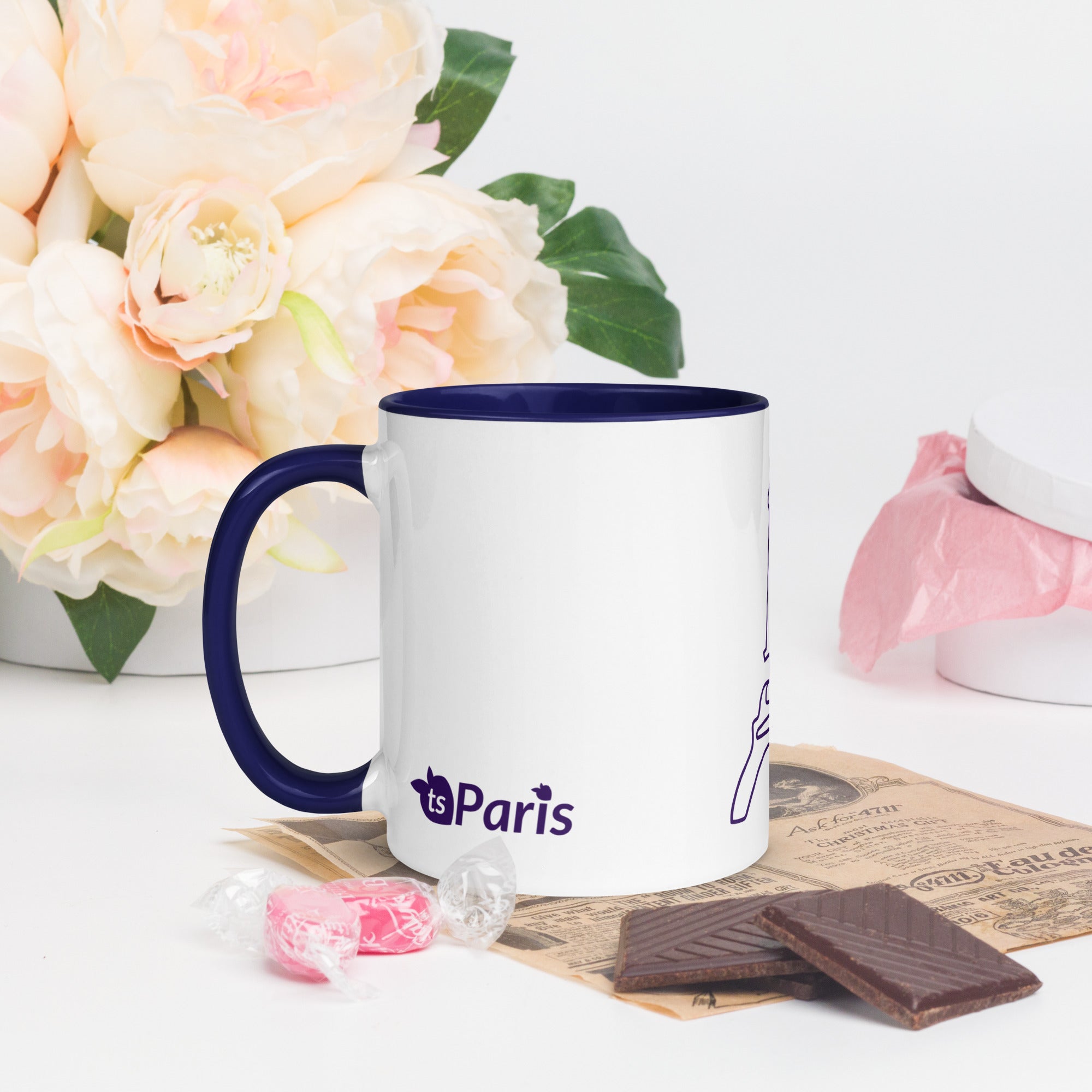 tsgabrielle® • Paris - Eiffeltårnet • Krus med farve indeni • Keramik • 325 ml