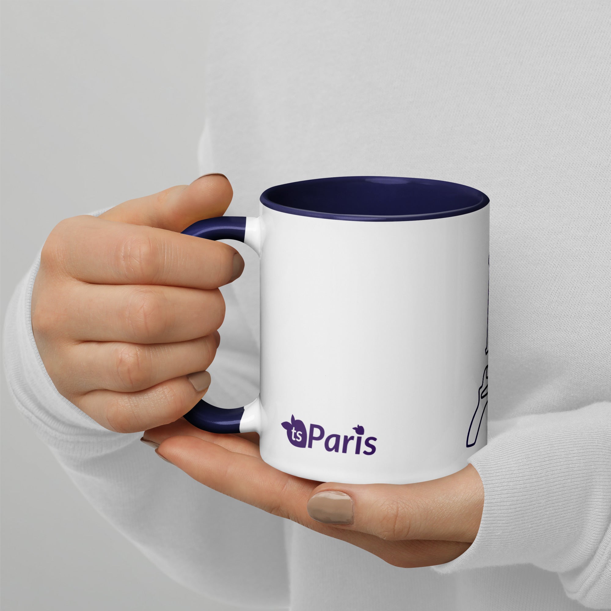 tsgabrielle® • Paris - Eiffeltårnet • Krus med farve indeni • Keramik • 325 ml