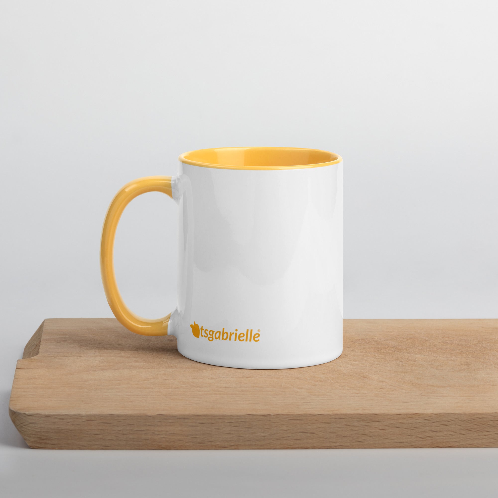 tsgabrielle® • Mug with Color Golden Yellow Inside • 325 ml