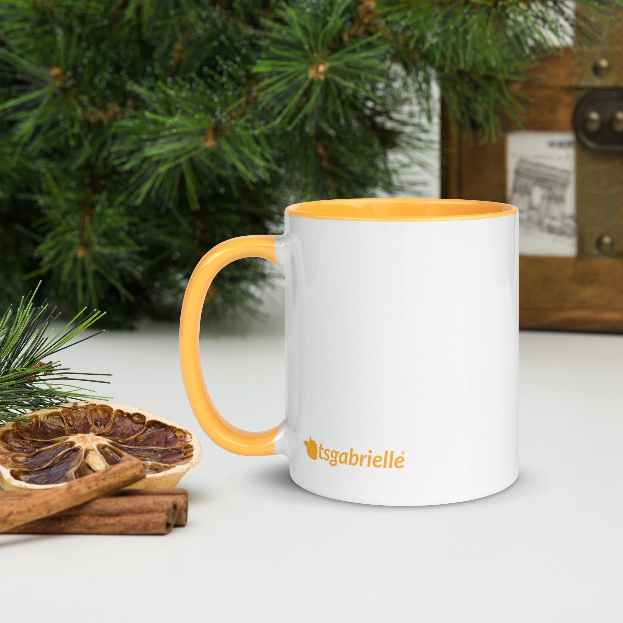 tsgabrielle® • Mug with Color Golden Yellow Inside • 325 ml