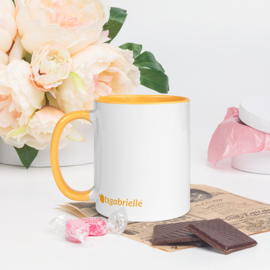 tsgabrielle® • Mug with Color Golden Yellow Inside • 325 ml