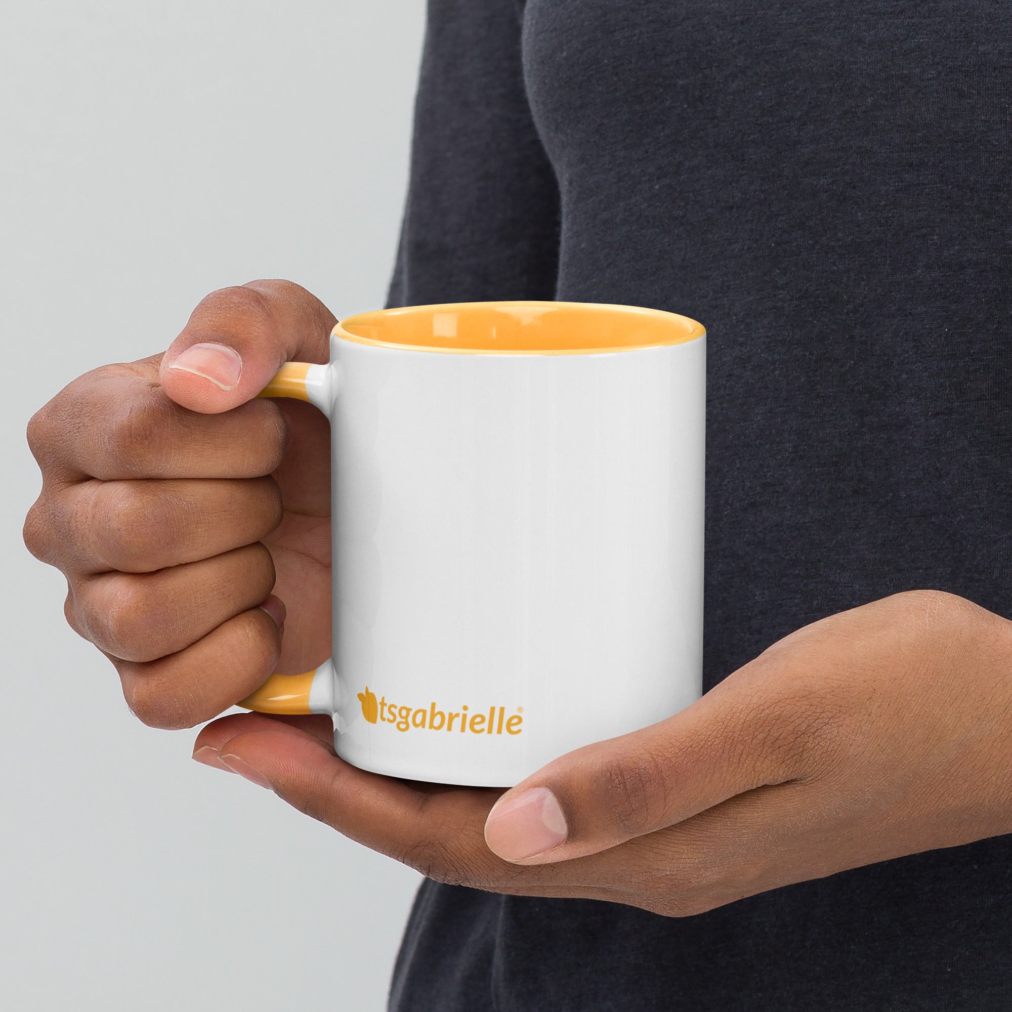 tsgabrielle® • Mug with Color Golden Yellow Inside • 325 ml