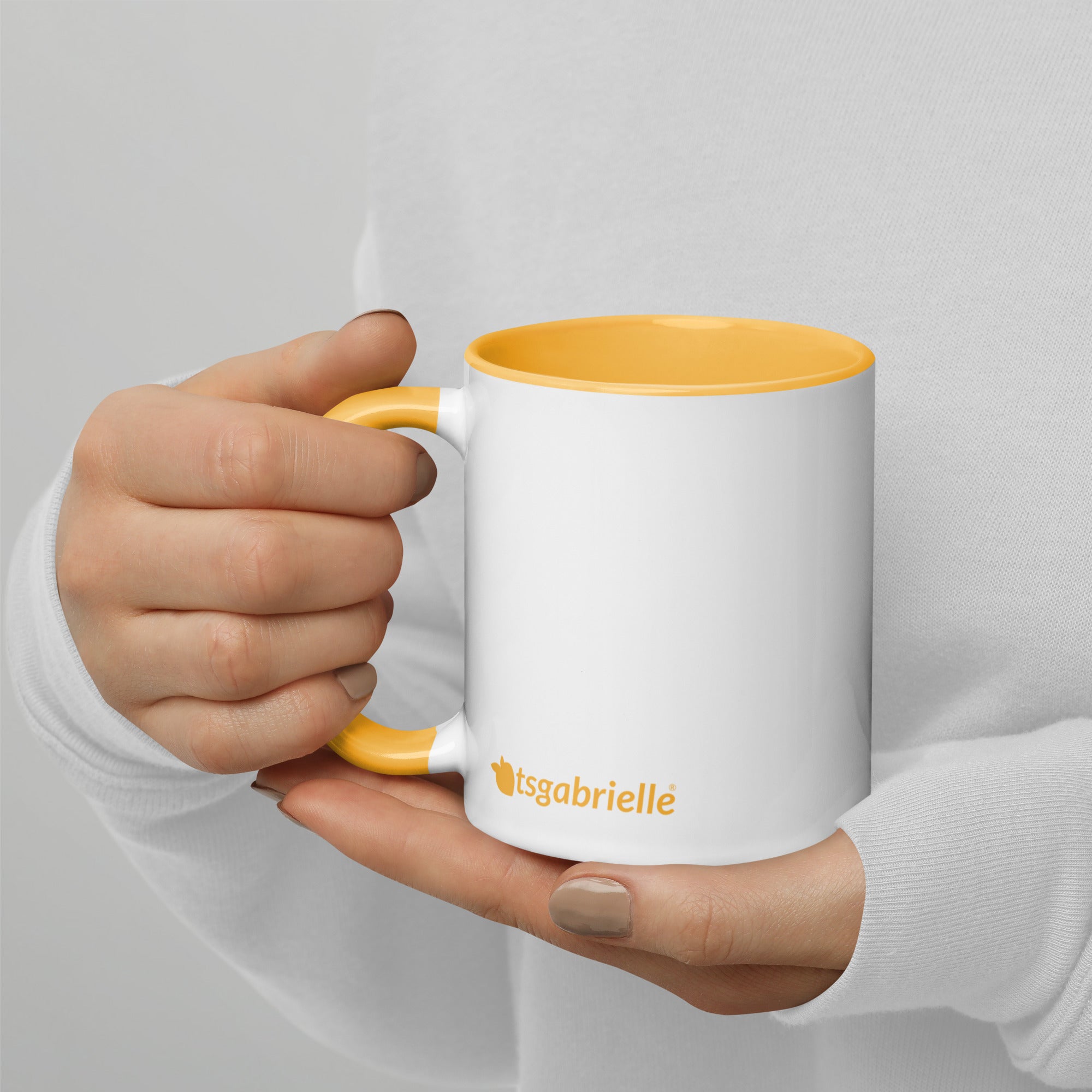 tsgabrielle® • Mug with Color Golden Yellow Inside • 325 ml