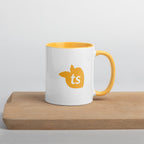 tsgabrielle® • Mug with Color Golden Yellow Inside • 325 ml