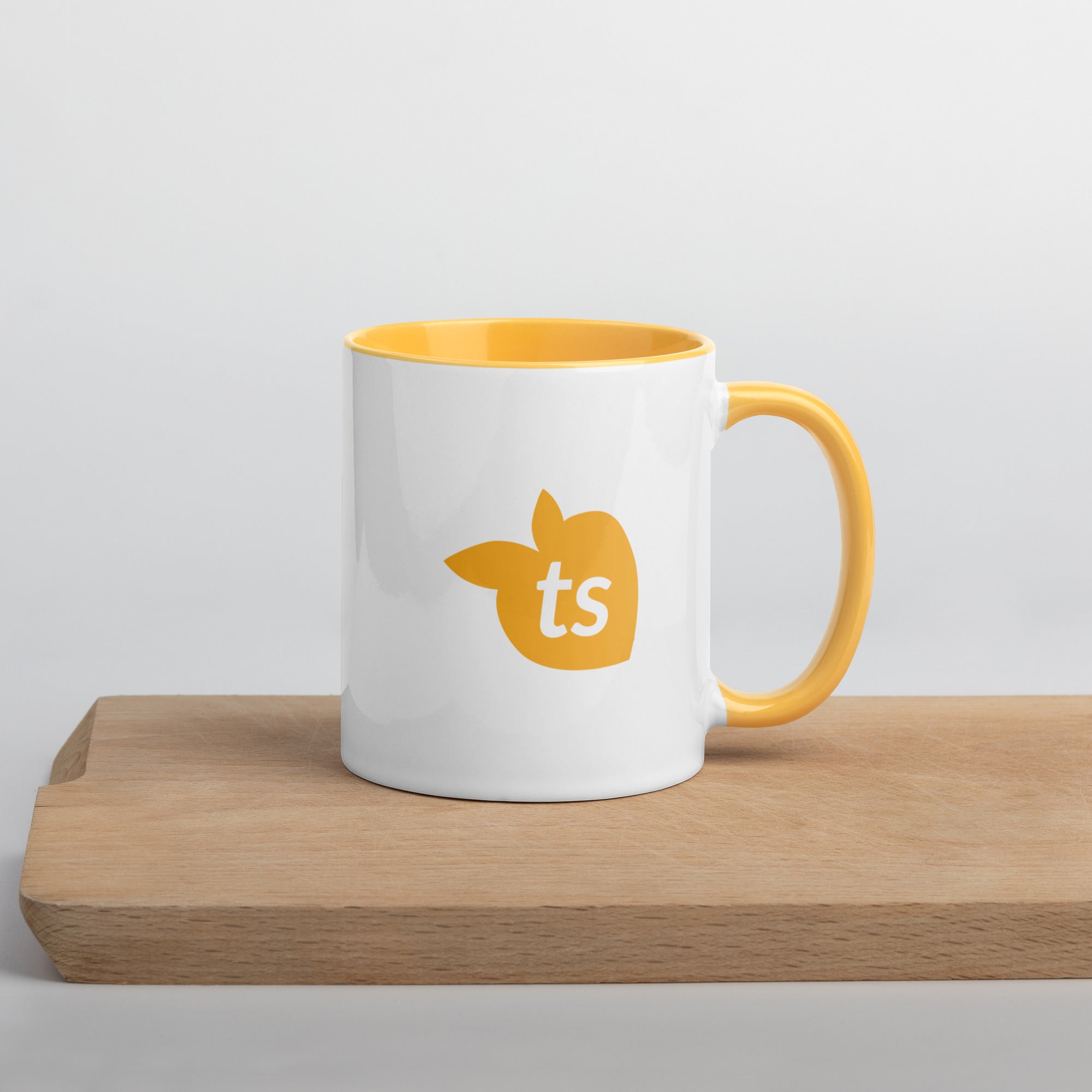 tsgabrielle® • Mug with Color Golden Yellow Inside • 325 ml