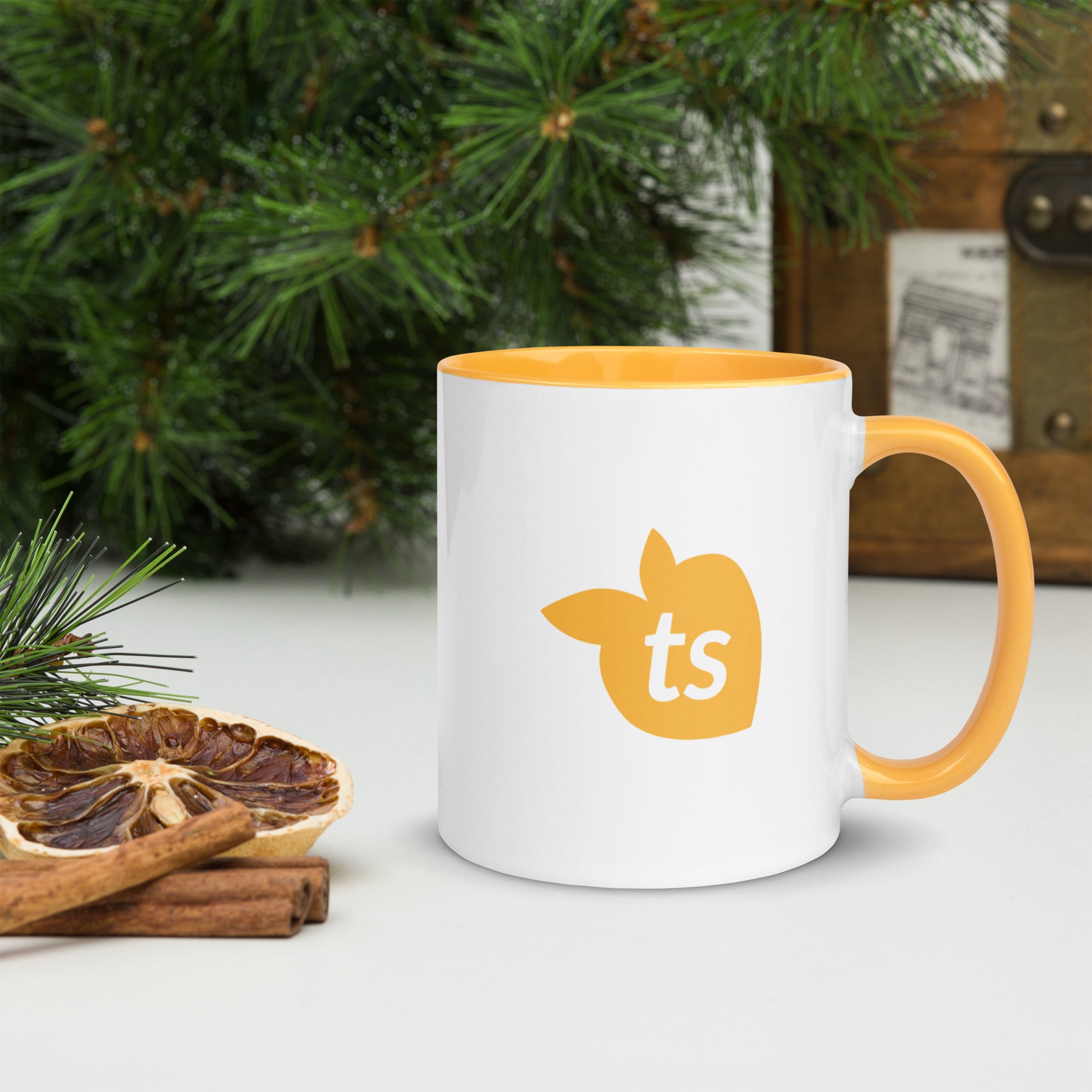 tsgabrielle® • Mug with Color Golden Yellow Inside • 325 ml