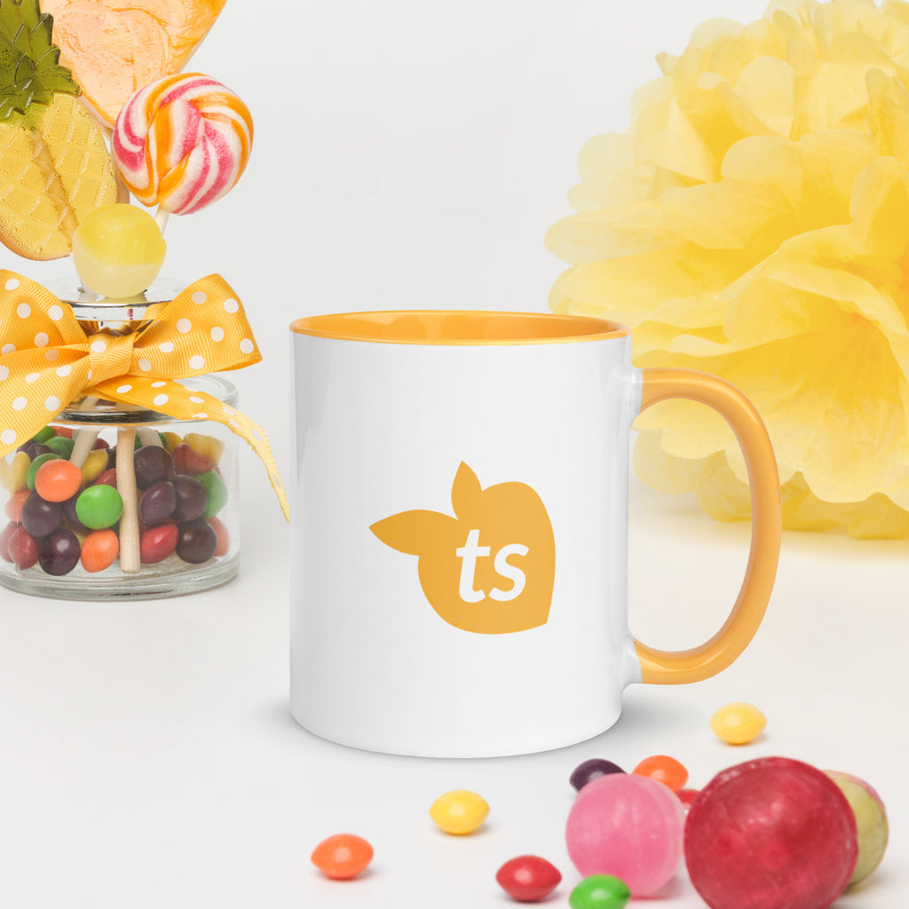 tsgabrielle® • Mug with Color Golden Yellow Inside • 325 ml