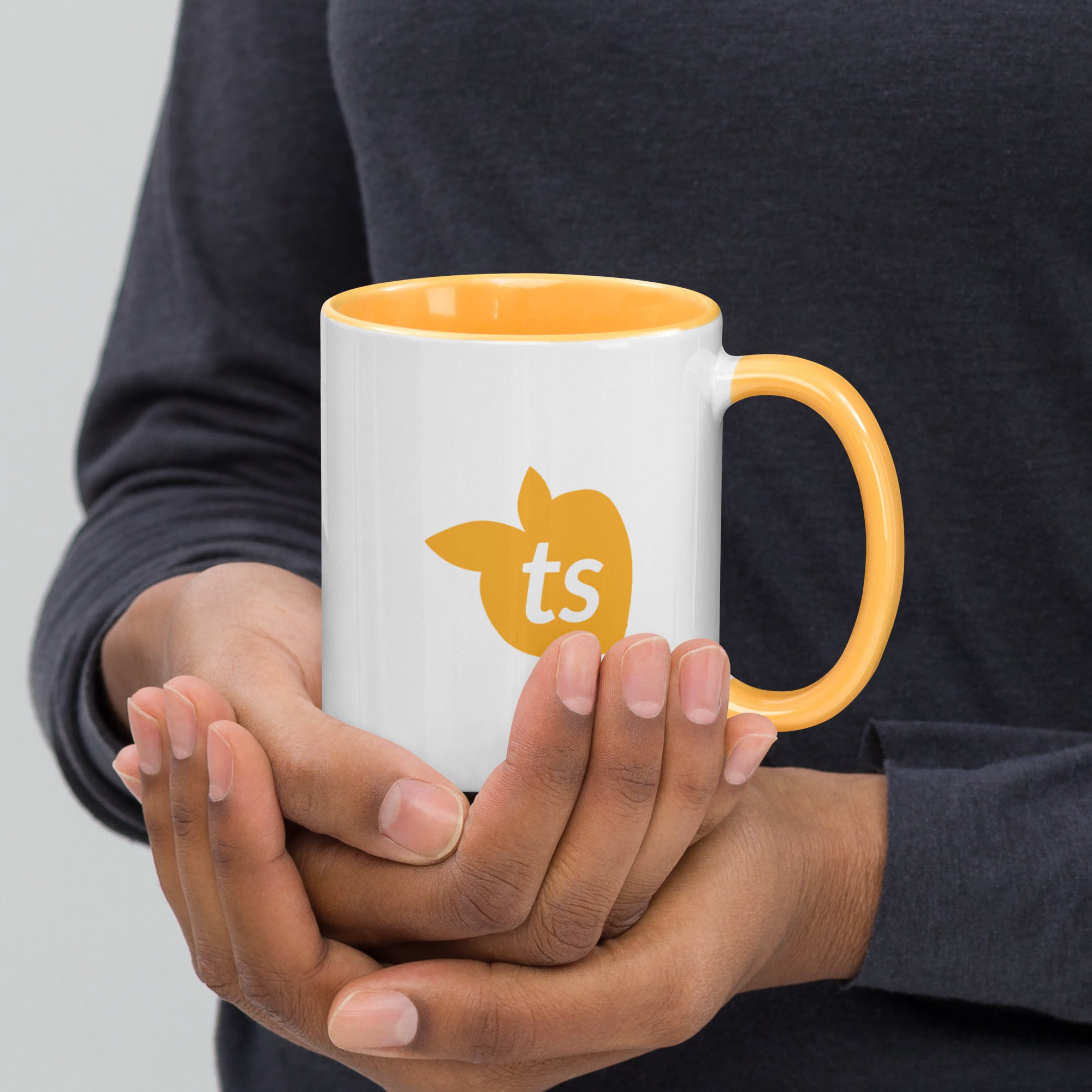 tsgabrielle® • Mug with Color Golden Yellow Inside • 325 ml