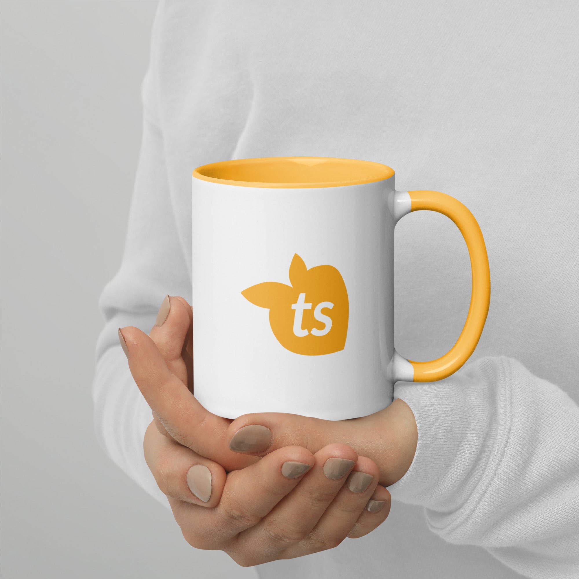 tsgabrielle® • Mug with Color Golden Yellow Inside • 325 ml