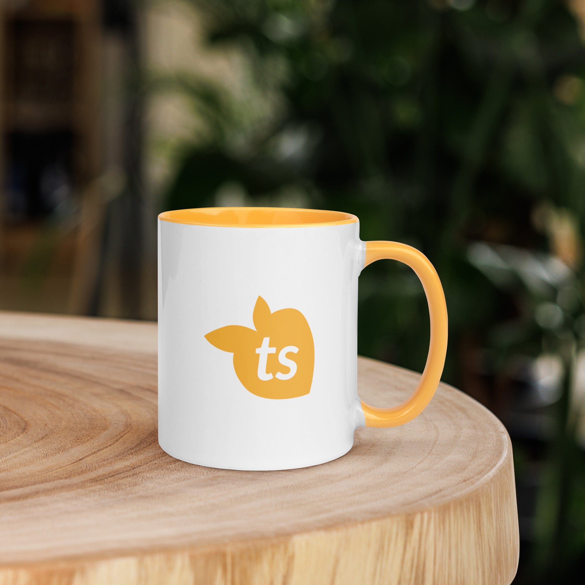 tsgabrielle® • Mug with Color Golden Yellow Inside • 325 ml