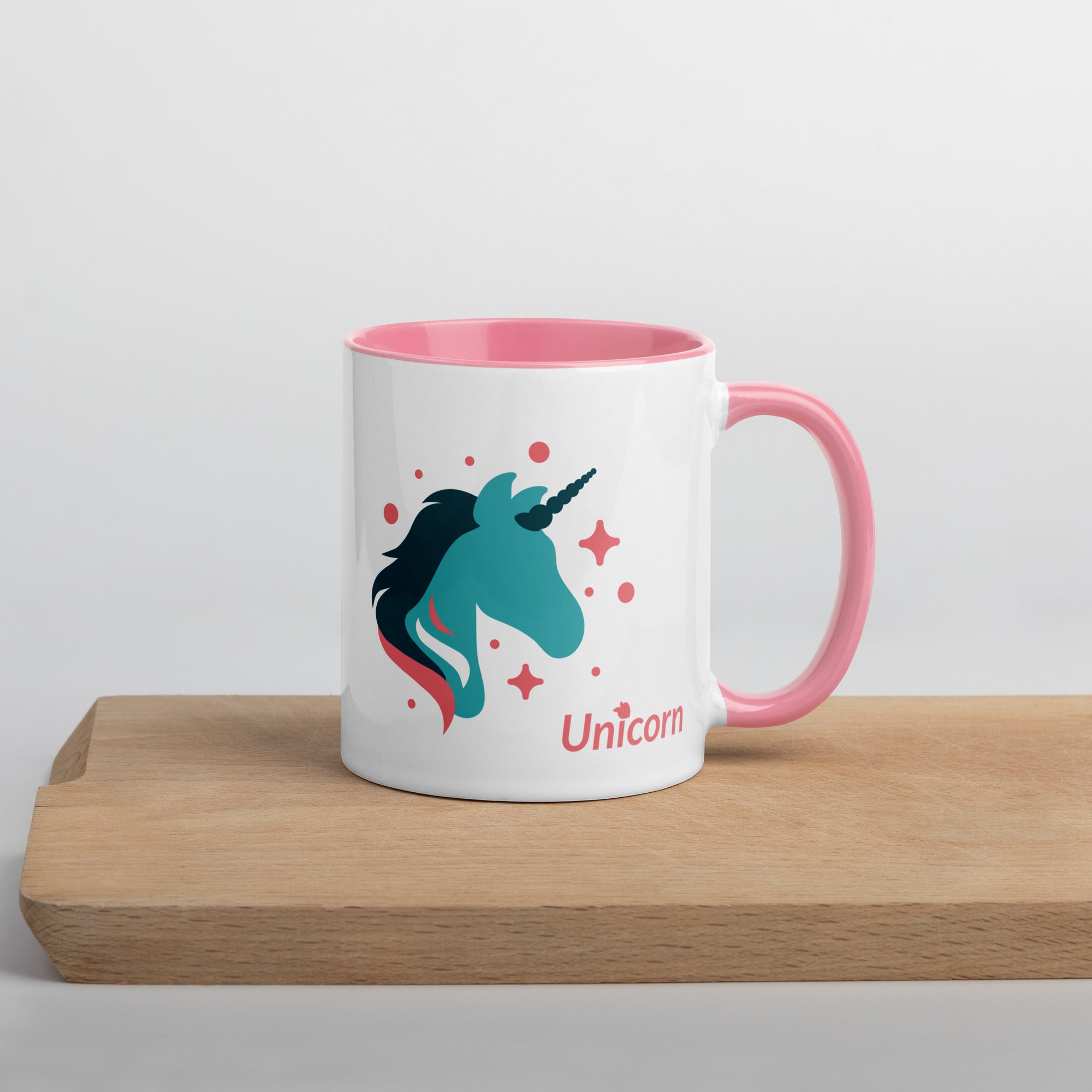 tsgabrielle • Mug with Color Inside • Unicorn - Seraphina • Ceramic • 11 OZ