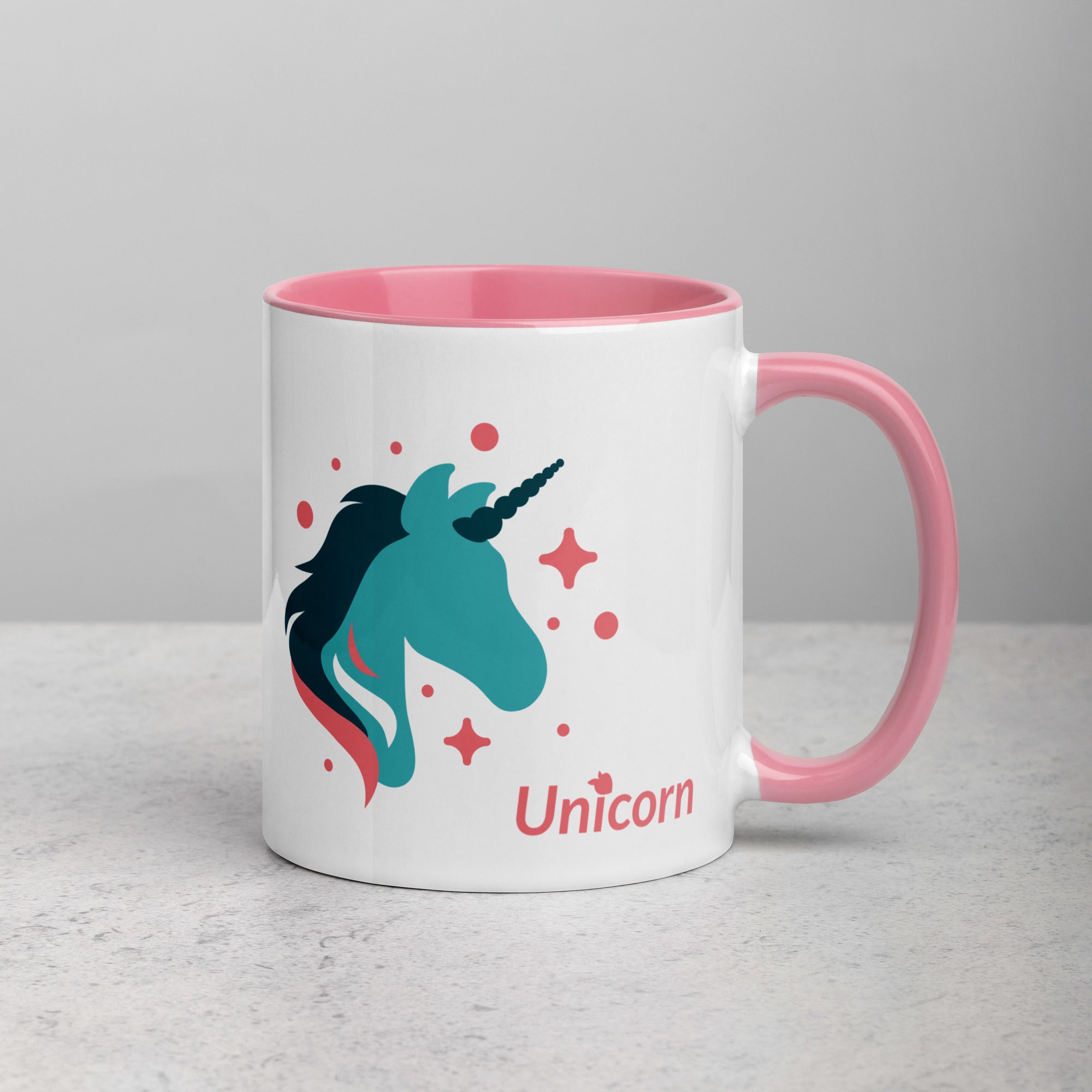 tsgabrielle • Mug with Color Inside • Unicorn - Seraphina • Ceramic • 11 OZ