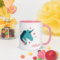 tsgabrielle® • Mug with Color Inside • 🦄 Unicorn - Seraphina • Ceramic • 11 oz