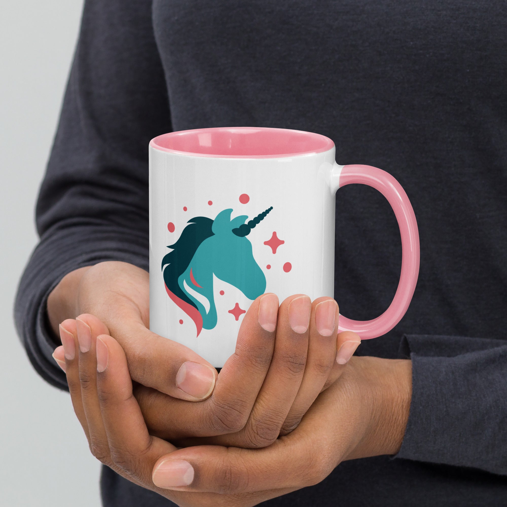 tsgabrielle • Mug with Color Inside • Unicorn - Seraphina • Ceramic • 11 OZ