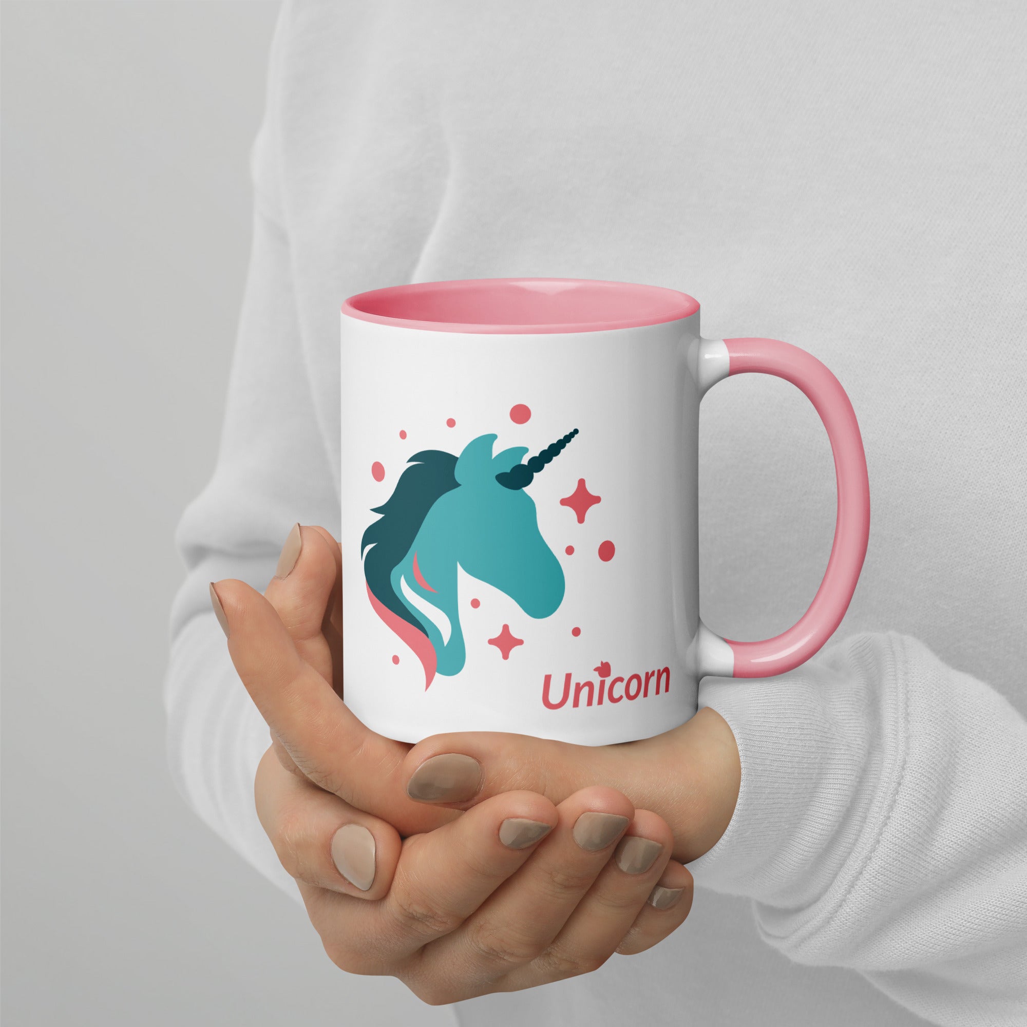 tsgabrielle • Mug with Color Inside • Unicorn - Seraphina • Ceramic • 11 OZ