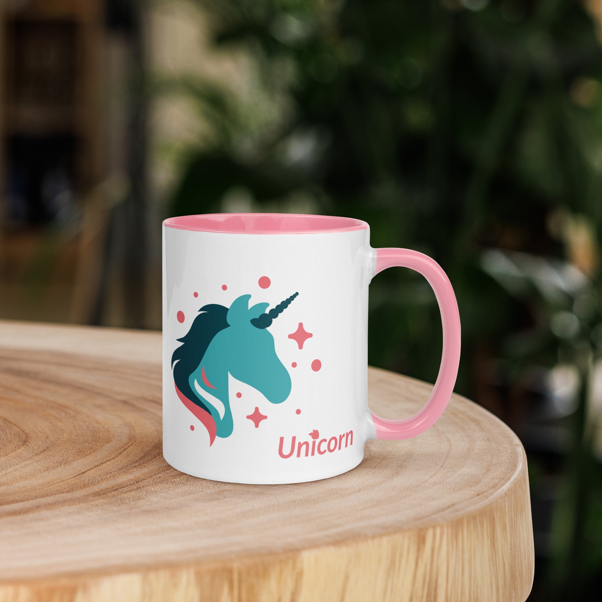 tsgabrielle • Mug with Color Inside • Unicorn - Seraphina • Ceramic • 11 OZ