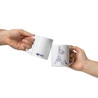 tsgabrielle® • Paris - La Tour Eiffel • Glossy Mug • White • Ceramic • 11 oz