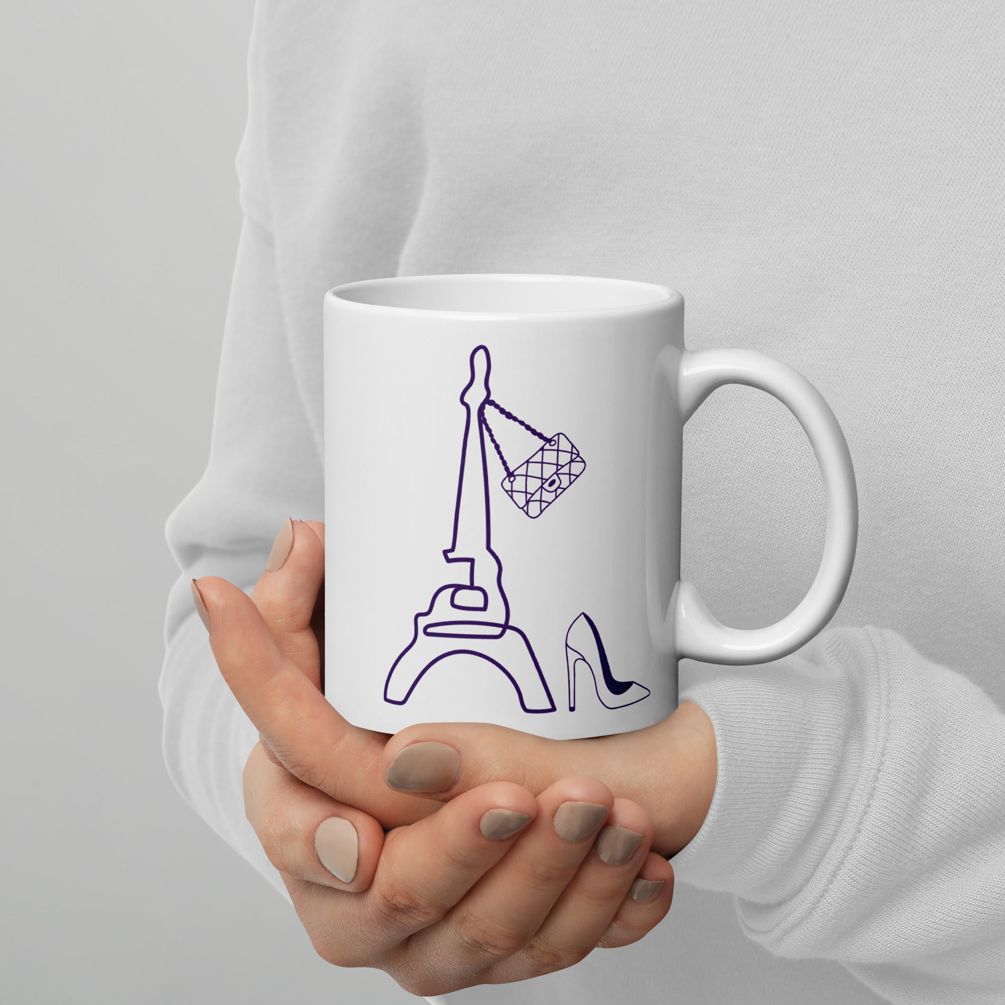 tsgabrielle® • Paris - La Tour Eiffel • Glossy Mug • White • Ceramic • 11 oz