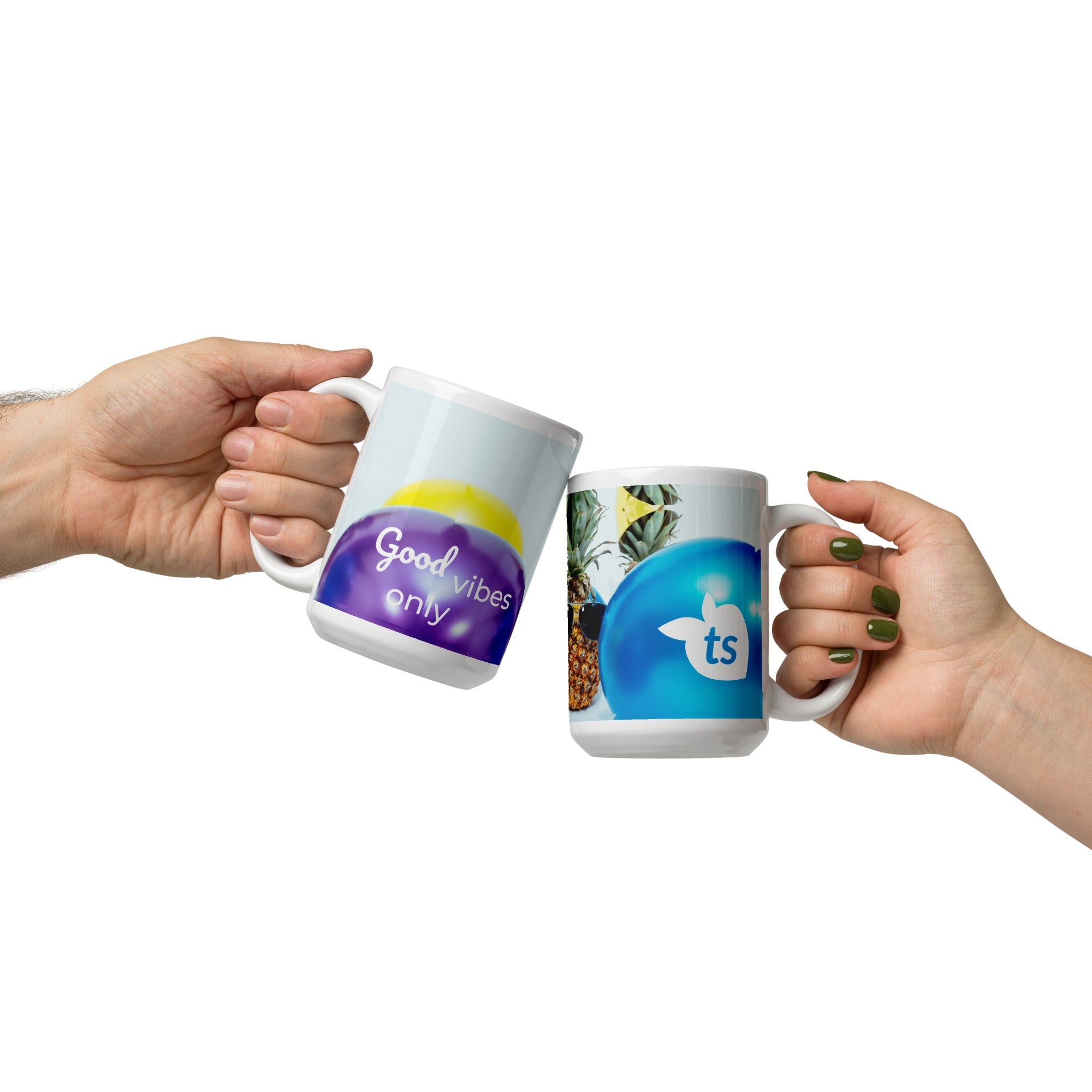 tsgabrielle® • Good Vibes Only • Glossy Mug • Black • Ceramic • 3 Sizes