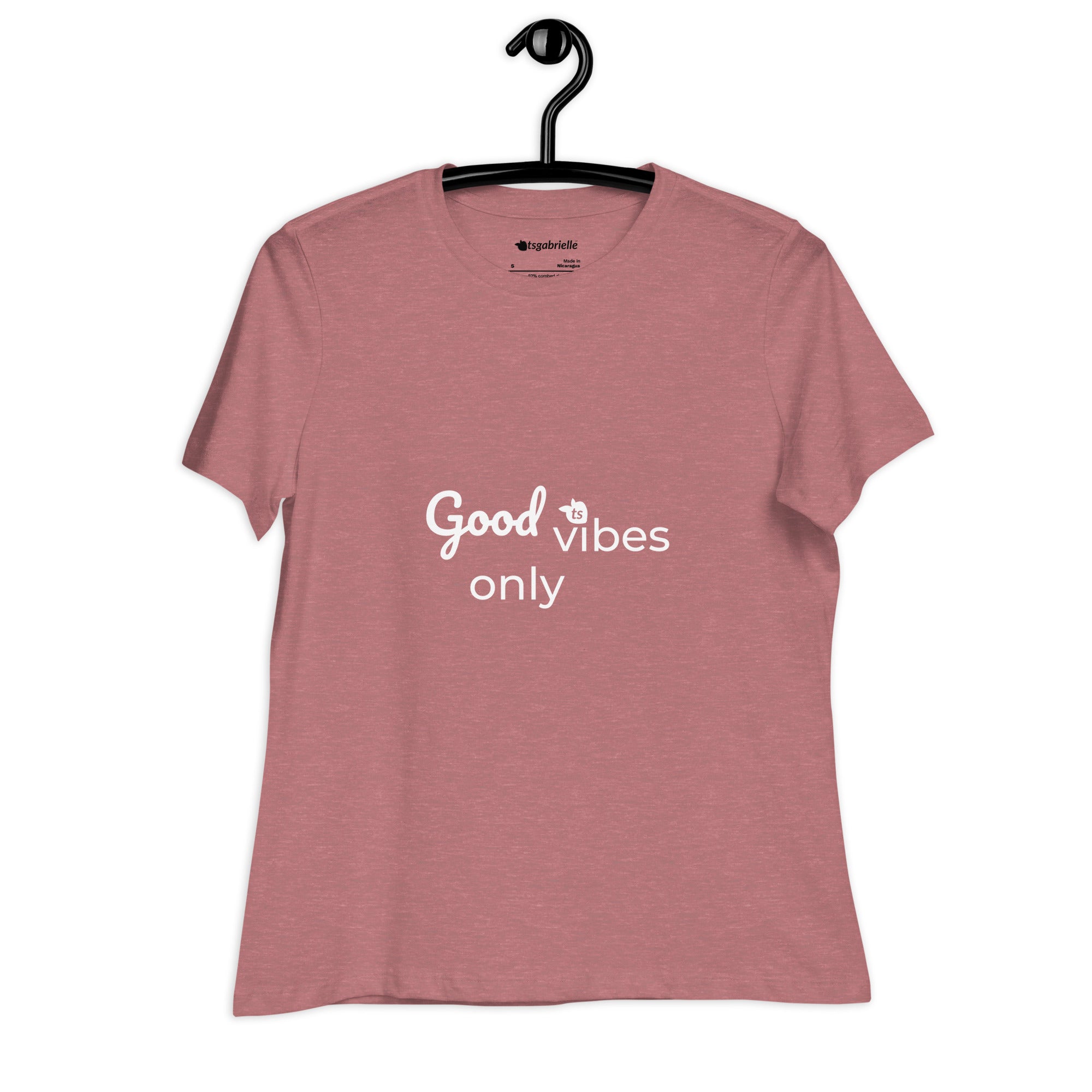 tsgabrielle® • For Her 👗 • Good Vibes Only • Relaxed T-Shirt • 6 Colors • 100% Cotton