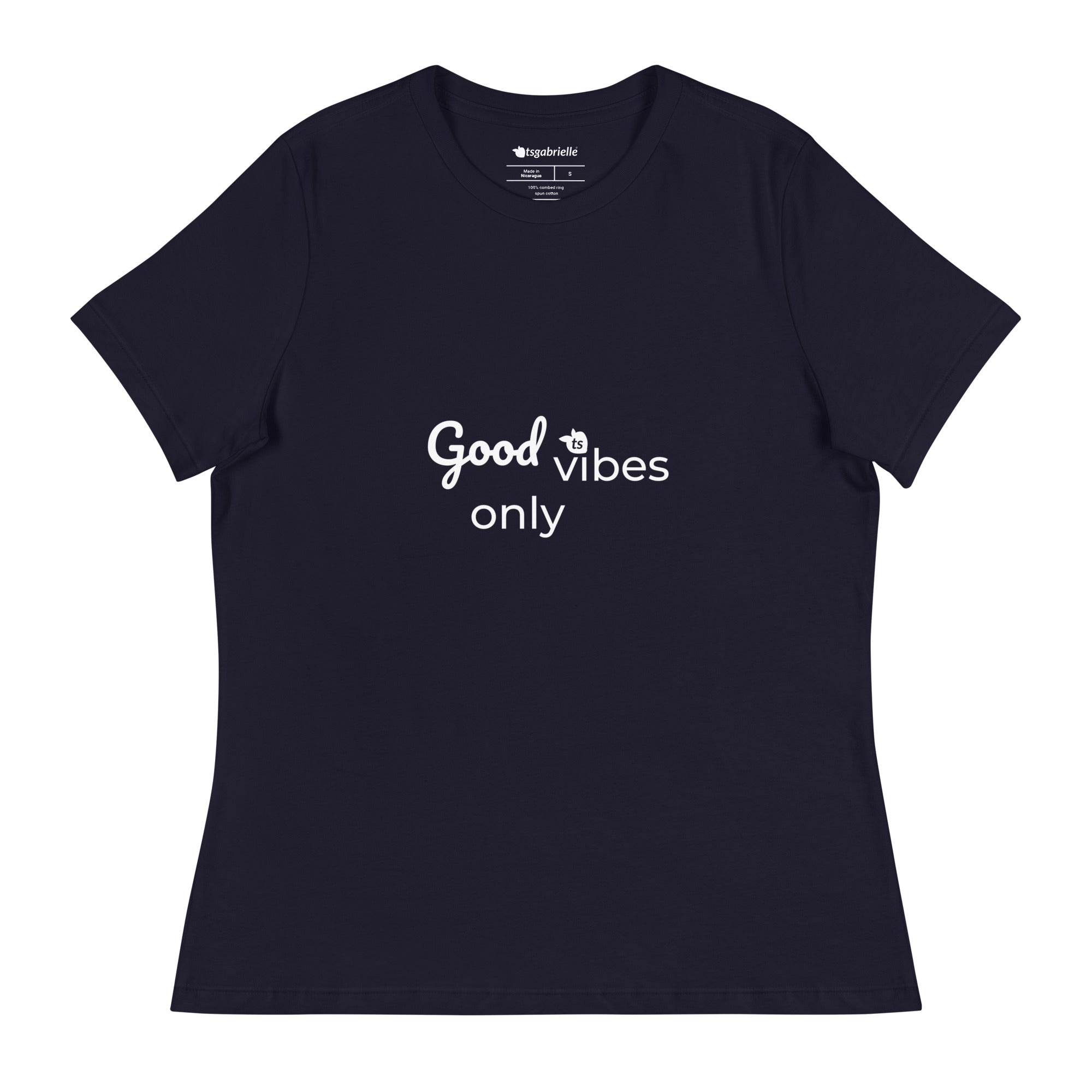 tsgabrielle® • For Her 👗 • Good Vibes Only • Relaxed T-Shirt • 9 Colors • 100% Cotton